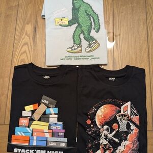 LCKR Boys Graphic T-Shirt Pack of 3 size